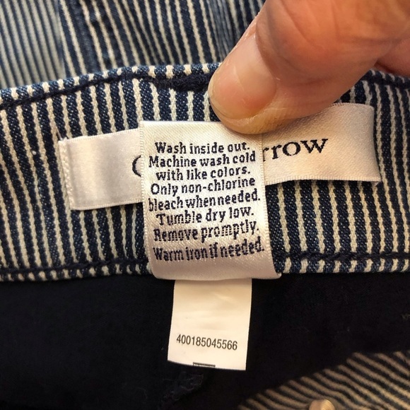 Croft & Barrow Stretch Train Conductor Inspired Denim Skirt Size 14 - Picture 5 of 9